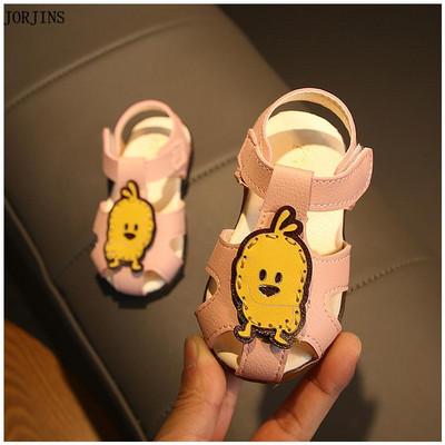 Sandale bebelusi pentru fete cu autocolante - mai multe modele