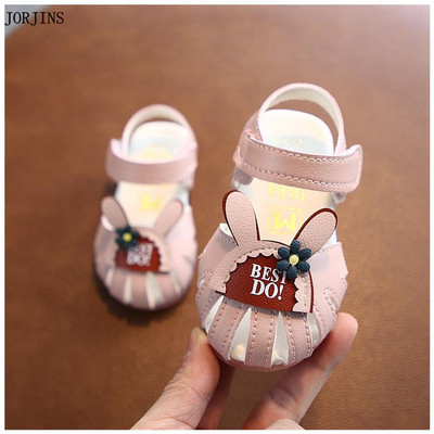 Sandale bebelusi pentru fete cu autocolante - mai multe modele