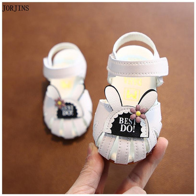 Sandale bebelusi pentru fete cu autocolante - mai multe modele