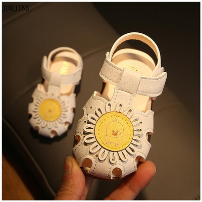 Sandale bebelusi pentru fete cu autocolante - mai multe modele