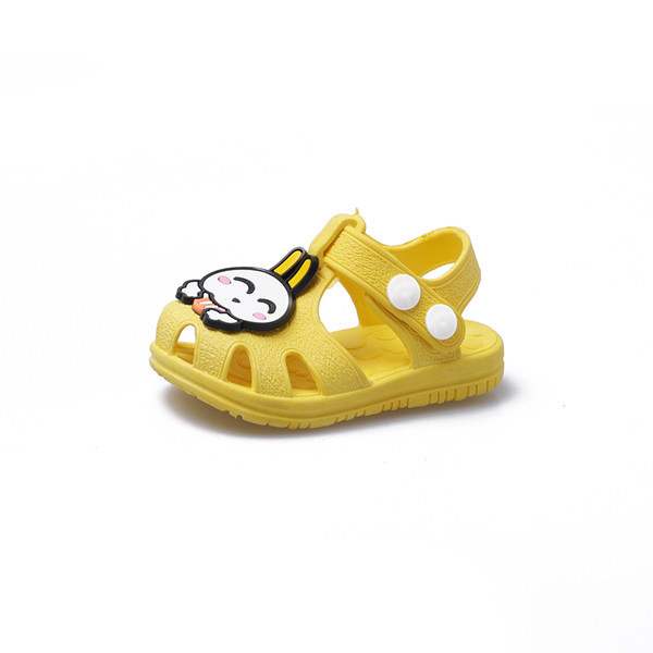 Sandale pentru bebeluși cu autocolant și elemente 3D