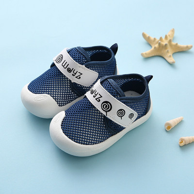 Pantofi respirabili din plasă pentru bebeluși cu autocolante