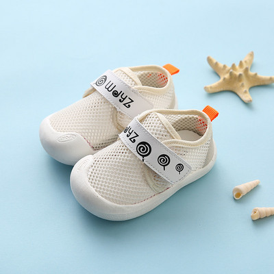 Pantofi respirabili din plasă pentru bebeluși cu autocolante