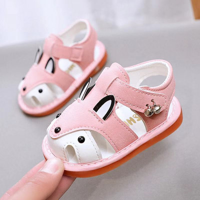 Sandale pentru bebeluși cu autocolant - mai multe modele