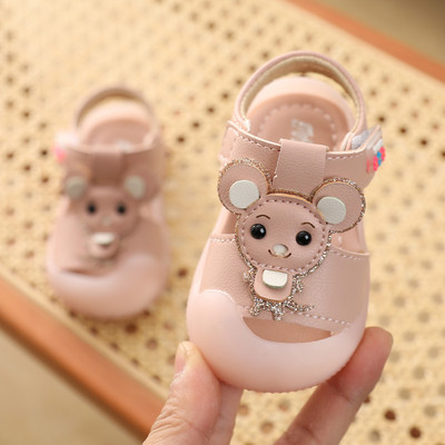 Sandale pentru bebelusi din piele ecologica cu decor 3D