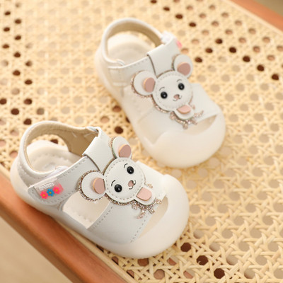 Sandale pentru bebelusi din piele ecologica cu decor 3D