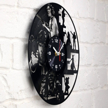 Часовник с надпис за стена в кръгла форма от винил Star Wars