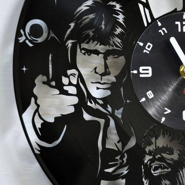 Ceas de perete rotund din vinil