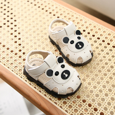 Sandale pentru bebelusi din piele ecologica cu plasture