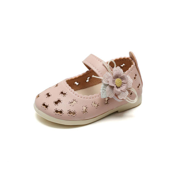 Pantofi pentru bebelusi din piele ecologica perforata cu autocolante