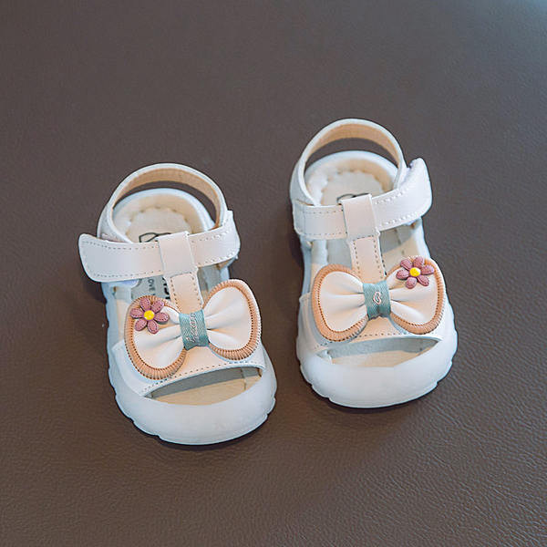 Sandale pentru bebelusi cu talpa moale si panglica