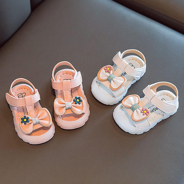 Sandale pentru bebelusi cu talpa moale si panglica