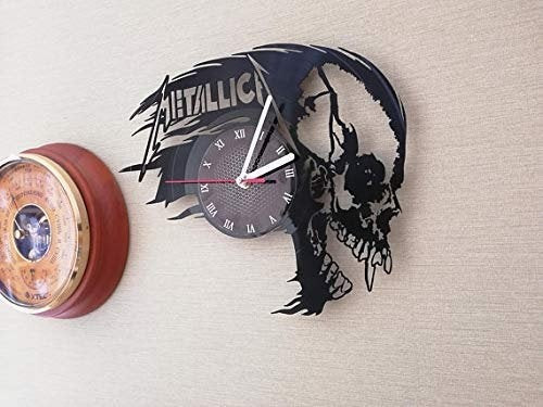 Ceas de vinil actual cu inscripția Metallica