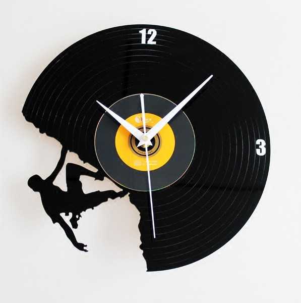 Ceas de perete rotund modern din vinil