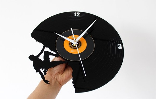 Ceas de perete rotund modern din vinil