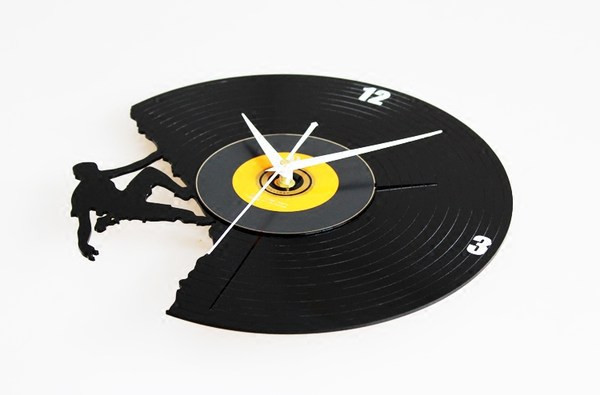 Ceas de perete rotund modern din vinil