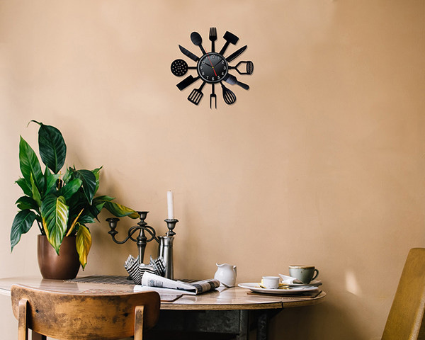 Ceas de perete modern din vinil