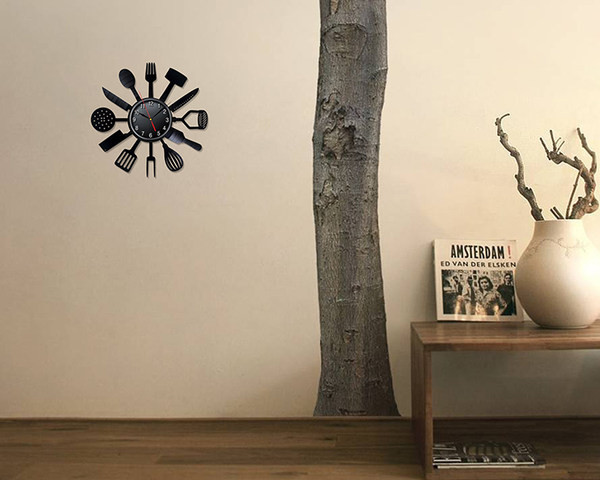 Ceas de perete modern din vinil