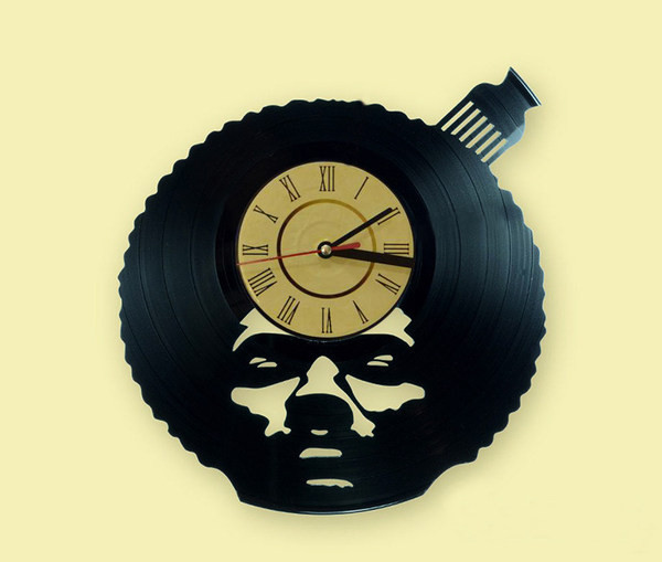 Ceas de perete rotund din vinil