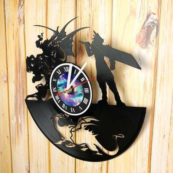 Ceas modern de perete rotund din vinil