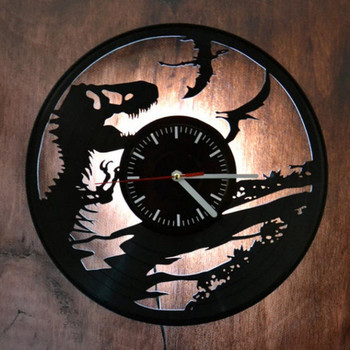 Стилен кръгъл часовник от винил за стена