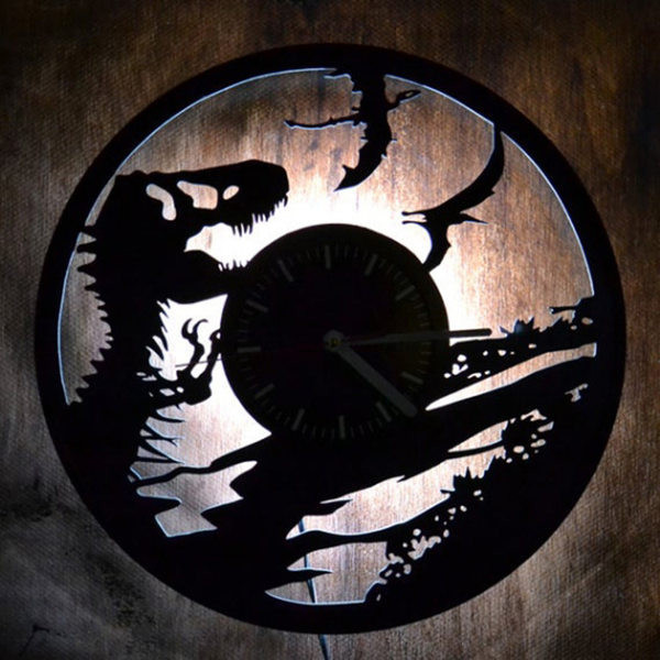 Ceas de perete rotund elegant din vinil