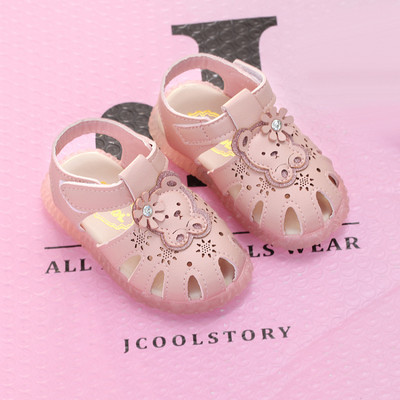 Sandale moderne pentru bebeluși din piele ecologică cu panglică și talpă moale