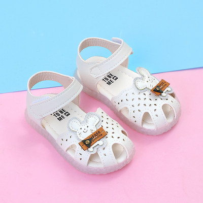 Sandale moderne pentru bebeluși din piele ecologică cu panglică și talpă moale