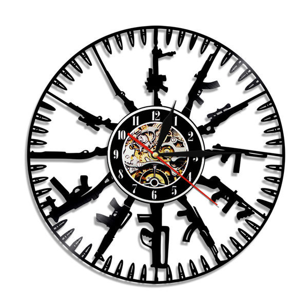 Ceas rotund de vinil pentru perete