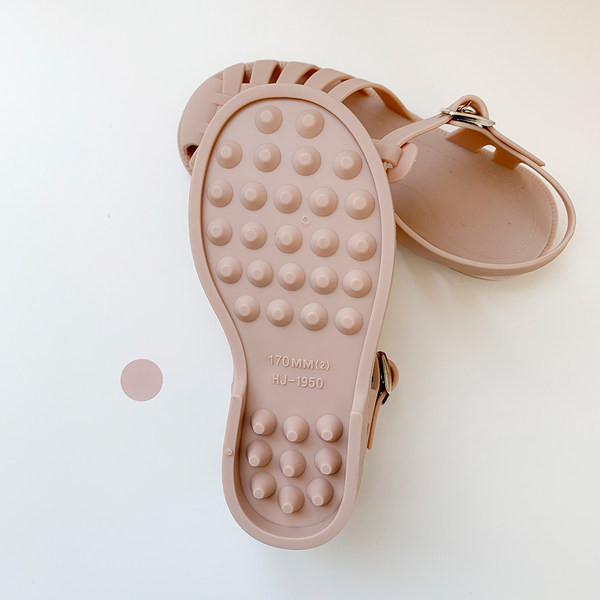 Sandale de cauciuc bebelusi cu catarama pentru fete