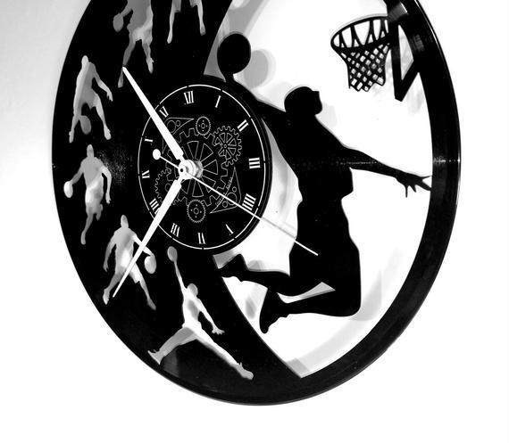 Ceas de perete din vinil de ultimă oră, în formă rotundă