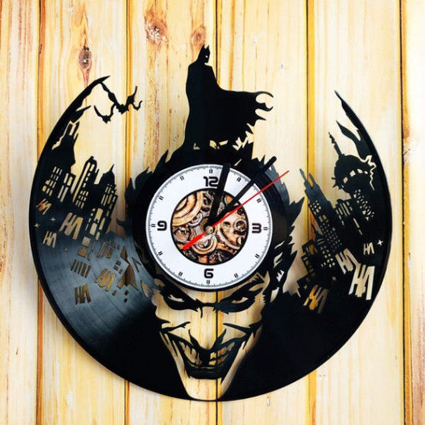 Ceas decorativ din vinil elegant