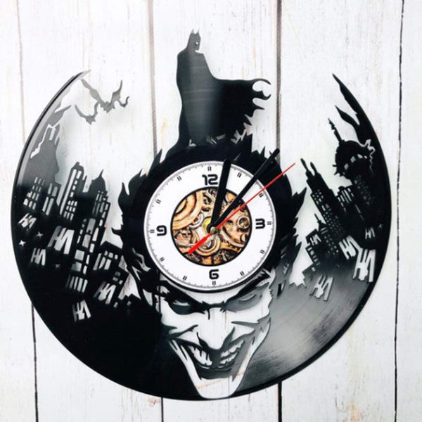 Ceas decorativ din vinil elegant