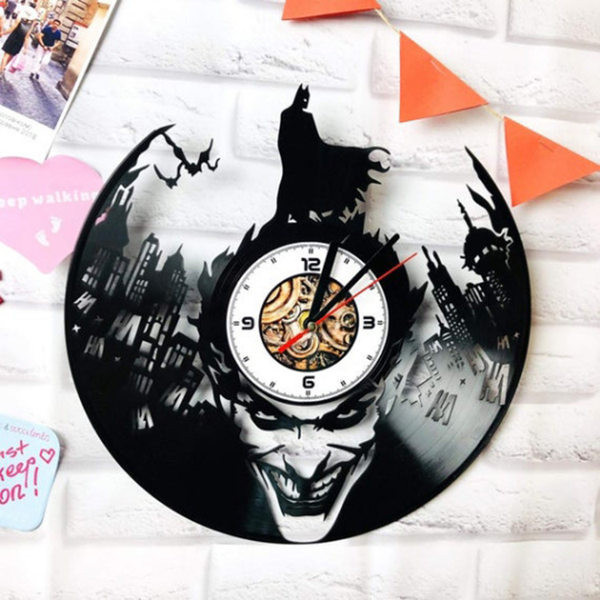 Ceas decorativ din vinil elegant