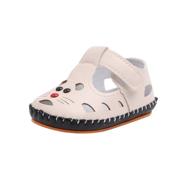 Sandale bebelusi din piele ecologica cu decor 3D - model unisex