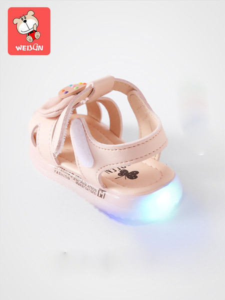 Нов модел бебешки сандали с панделка за момичета