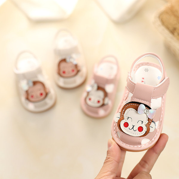 Sandale pentru bebelusi cu plasture din piele ecologica