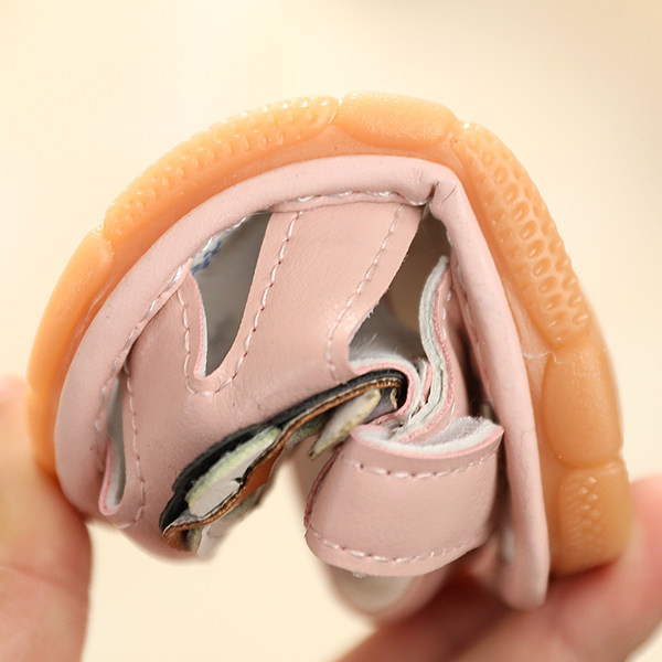 Sandale pentru bebelusi cu plasture din piele ecologica