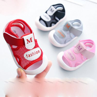 Sandale pentru bebelusi cu talpa moale si plasture pentru fete sau baieti