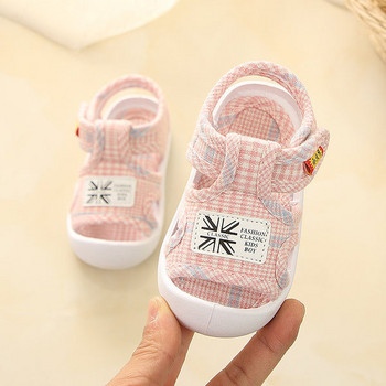 Ежедневни бебешки сандали с мека подметка и емблема -за момичета или момчета