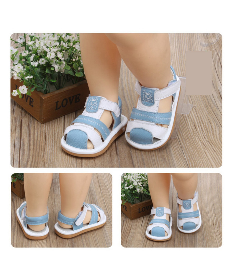 Sandale pentru bebelusi din piele ecologica cu petice si talpa moale