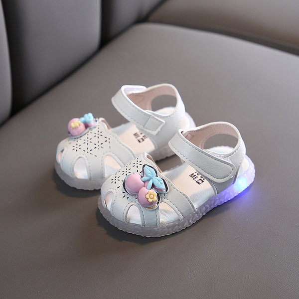 Sandale luminoase pentru bebelusi cu velcro