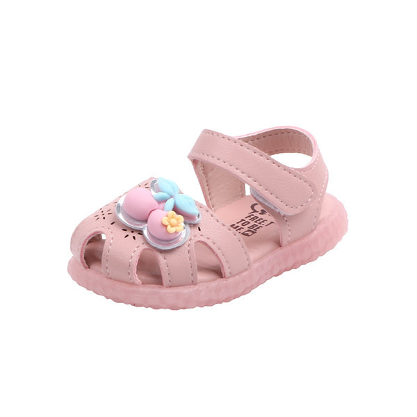 Sandale luminoase pentru bebelusi cu velcro