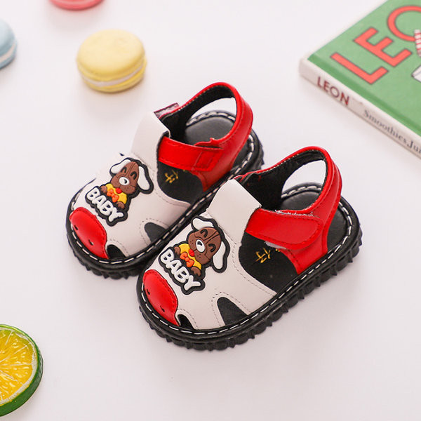 Sandale din piele pentru bebelusi cu element 3D