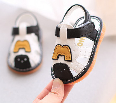 Sandale unisex din piele pentru bebelusi