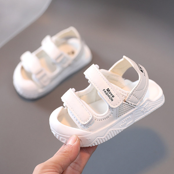 Sandale pentru bebelusi din piele ecologica cu talpa de cauciuc