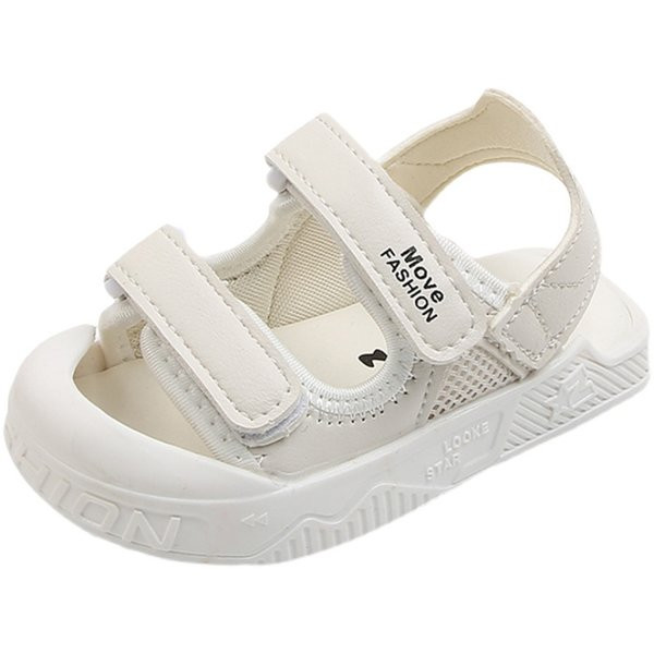 Sandale pentru bebelusi din piele ecologica cu talpa de cauciuc