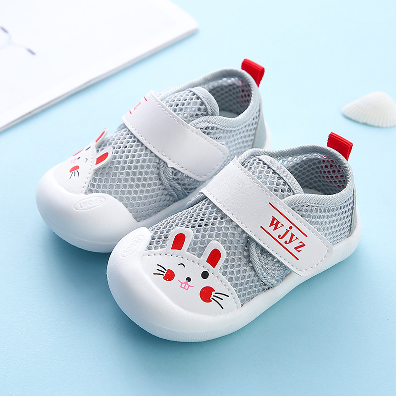 Pantofi pentru bebelusi pentru fete si baieti cu plasa si autocolante