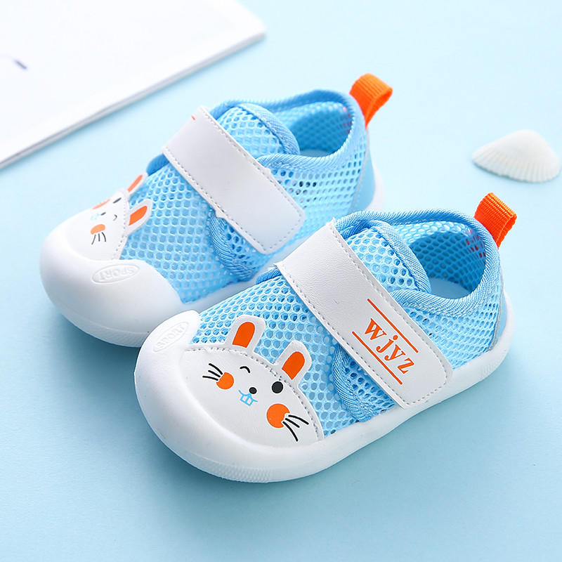 Pantofi pentru bebelusi pentru fete si baieti cu plasa si autocolante