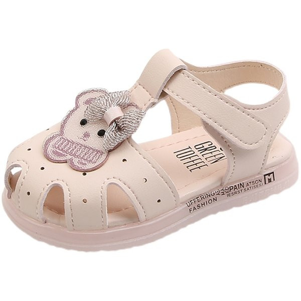 Sandale pentru bebelusi din piele ecologica cu decor 3D si velcro
